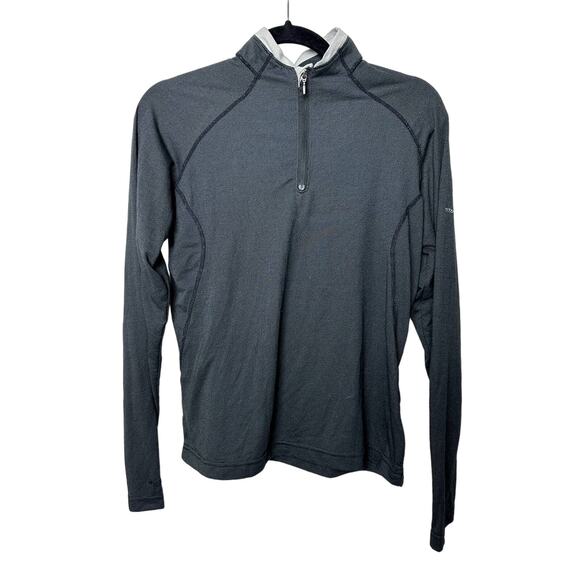 Columbia Medium Titanium Quarter Zip Long Sleeve Shirt - Picture 1 of 4